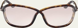 Tom Ford Fernanda Acetate Wrap Sunglasses