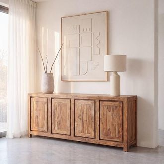 Maisons du monde Aparador de sheesham macizo de 204 cm