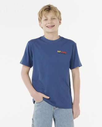 Rip Curl Jungen T-Shirt mit Surf-Print RIP CURL, Baumwolle blau