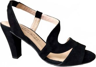 Eric Michael Womens Scarlet Sandals In Black Suede