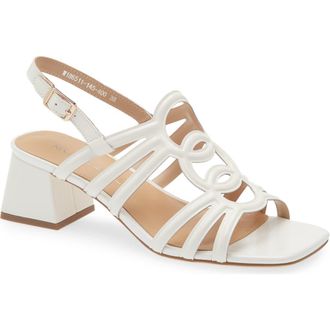Regarde le ciel Amalia 07 Slingback Sandal in Naplak White at Nordstrom, Size 10.5-11Us
