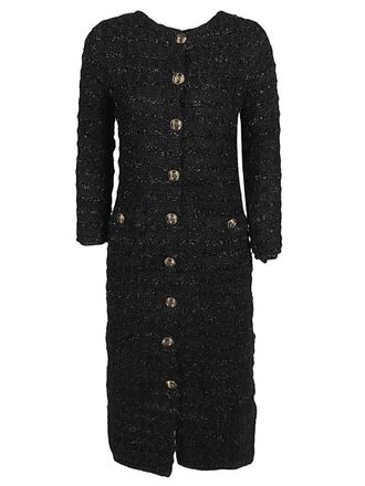 Balenciaga Wool Midi Buttoned Dress