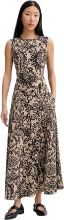 Marc O'Polo Maxi jurk met spaghettibandjes - Dames - Maxi kleedjes - Veelkleurig - XS - Kleedjes