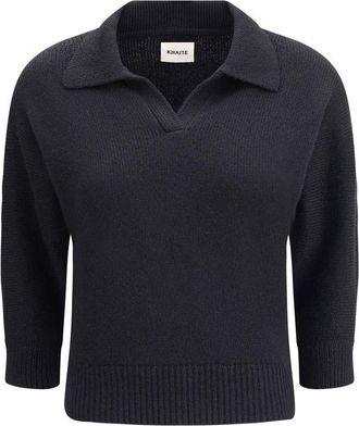Khaite Polo Kraag Relaxed Fit Sweater