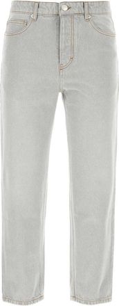 Ami Logo Patch Straight Leg Jeans