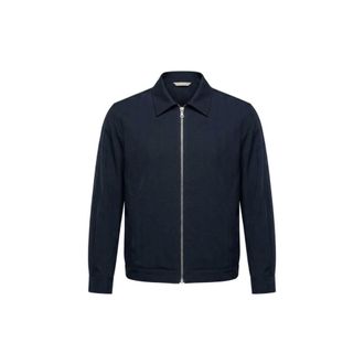 BRIGLIA 1949 Bill Jacket - Heren - Zomerjassen - Blauw - M - Wol - Jassen