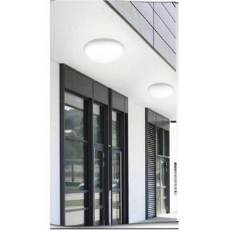 Trade Shop Trade Shop Traesio - Trade Shop - Plafoniera A Soffitto Da Giardino A Led 24w Luce Fredda Calda Naturale Ip65 Es52