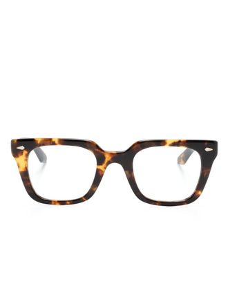 Moscot Occhiali Grober squadrati - Marrone