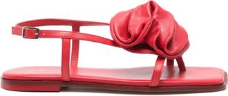 Vic Matié Sandali con applicazioni a fiori - Rosso