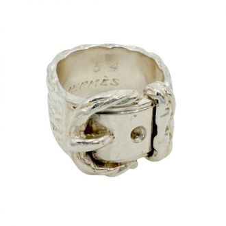 Herm&egrave;s Silver 925 Band Ring (Pre-Owned)