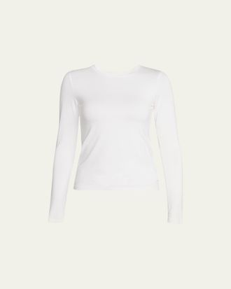 L'agence Tess Long-Sleeve Crewneck Tee