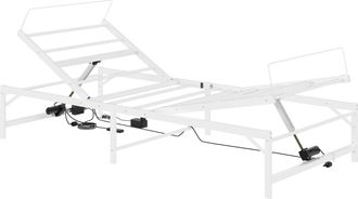 vidaXL Estructura De Cama Ajustable El&eacute;ctrica Blanco 75 X 190 Cm Acero Vidaxl