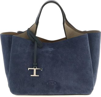 Tod's Blue Logo Mini Tote