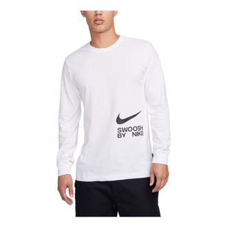 Nike Sportswear Big Swoosh Long Sleeve T-Shirt White FJ1120-100