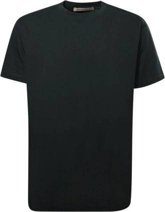 Michele Carbone T-shirt met ronde hals - Heren - T-shirts - Zwart - 2XL - Katoen - Tops