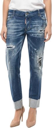 Dsquared2 Blue Skinny Low Rise Jeans