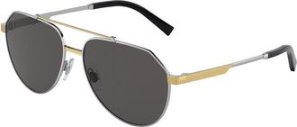 Dolce & Gabbana DG2288 131387 Mens Sunglasses Silver Size 59