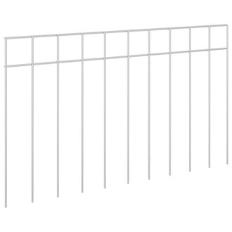 vidaXL Pannello Di Recinzione Da Giardino 48 Pz 50 X 30 Cm Argento Vidaxl
