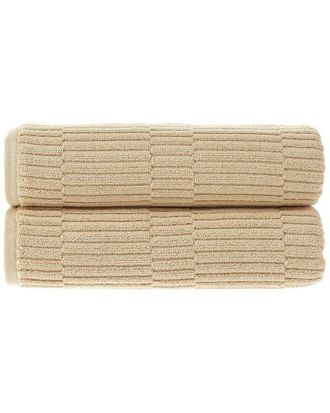 Alexis Alexis Antimicrobial Oxford Bath Sheet, Pack Of 2