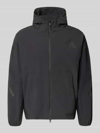 adidas Regular Fit Jacke mit Kapuze in Black, Gr&ouml;&szlig;e XXL