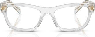 Prada 0pr B01v Bold Square Transparent Acetate Sunglasses