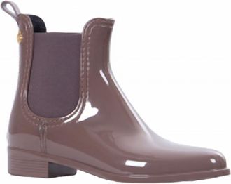Lemon Jelly Womens Comfy Glossy Ankle Boots In Puce
