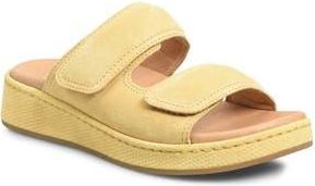 B&oslash;rn Vivian Platform Sandal in Yellow Suede at Nordstrom Rack, Size 10