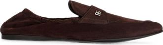 Dolce & Gabbana Brown Slip On Loafers