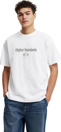 Cotton On Box Fit Graphic T-Shirt in White Higher Standards at Nordstrom, Size Xx-Large