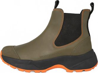 Woden Womens Siri Waterproof Rain Boot In Dark Olive
