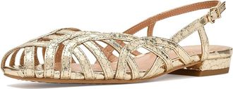 Vince Camuto Stiorra Strappy Flat Sandals Womens Sandals Gold : 7.5 M, Faux Leather
