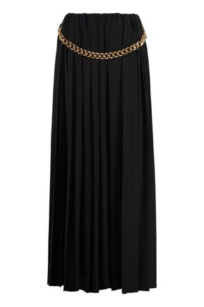 スカート JIL SANDER Pleated skirt Black JIL SANDER Belted cotton-poplin midi skirt | NET-A-PORTER