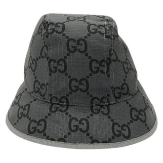 Gucci Pre-owned Accessories, female, Gray, Size: ONE SIZE Pre-owned Polyester hats