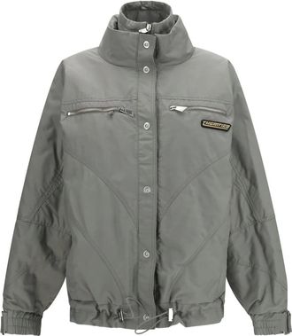 The Attico Bomber con collo alto e zip - - Jackets - Donna - Grigio - S