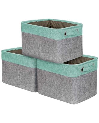 Sorbus Set of 3 Twill Storage Basket Set