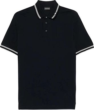 Emporio Armani Polo - Heren - Polos - Zwart - 2XL - Tops