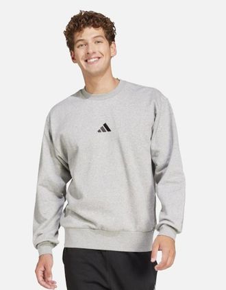 adidas Mens Adidas Feel Cozy EQT Grey Crew Sweatshirt - Size: 38