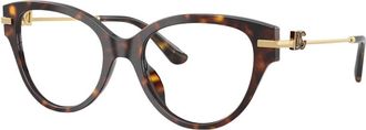 Dolce & Gabbana Dg 3438 Optical Frame - unisex - Brillen - Bruin - 53 MM - Leer - Accessoires