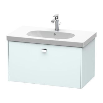Duravit Duravit Brioso Neceser De Pared 82,0 X 46,9 Cm, 1 Caj&oacute;n, Para Lavabo D-c&oacute;digo 034285, Color (frente/cuerpo): Decoraci&oacute;n Azul Claro Mate, Mango Cromado