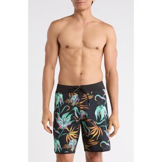 Volcom Infuse Swim Trunks in Black Green at Nordstrom Rack, Size 28
