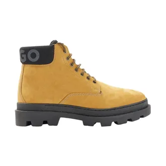 HUGO BOSS Schoenen, Heren, Geel, 41 EU, Leer, Graham Halb Boots
