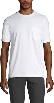 Lands End Super-T Short Sleeve T-Shirt with Pocket in White at Nordstrom, Size Medium