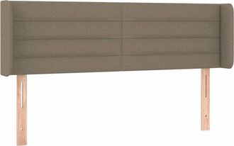 vidaXL Cabecero De Tela Gris Taupe 147x16x78/88 Cm Vidaxl