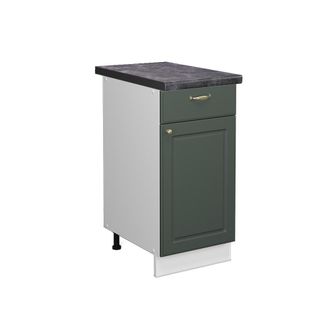 Vicco Mueble Bajo De Cocina Fame-line, Verde Dorado Casa De Campo, 40 Cm, Et Antracita Vicco