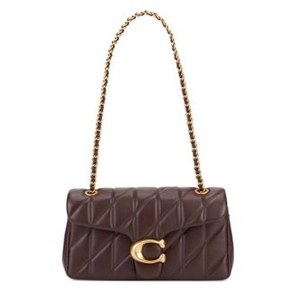 Coach Tassen, Dames, Bruin, ONE Size, Leer, Tabby Schoudertas 26 met Pillow Quilting