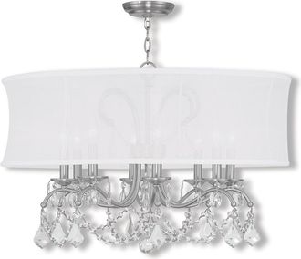 Livex Lighting Livex Newcastle 8-Light Brushed Nickel Chandelier