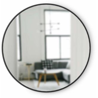 Umbra Hub Specchio da parete rotondo decorativo 91 cm, Nero