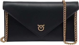 Pinko Black Mini Love Birds Flat Pochette