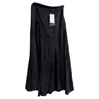 Jacquemus Le Souk Midi Skirt in Black Viscose