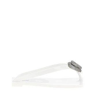 Mach & Mach Double Heart Flip Flops